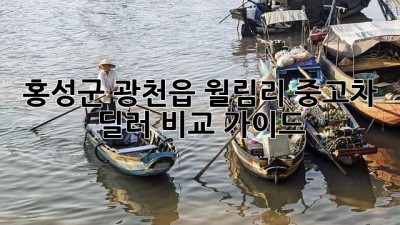 홍성군 광천읍 월림리 중고차 딜러 비교 가이드