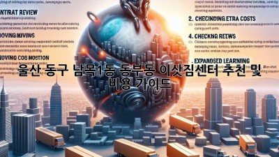 울산 동구 남목1동, 동부동 이삿짐센터 추천 및 비용 가이드